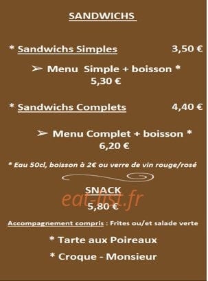 O' Resto' Rapid' — carte page 2