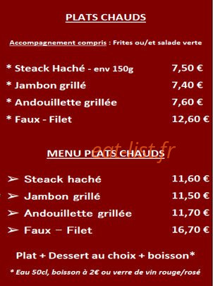 O' Resto' Rapid' — carte page 4