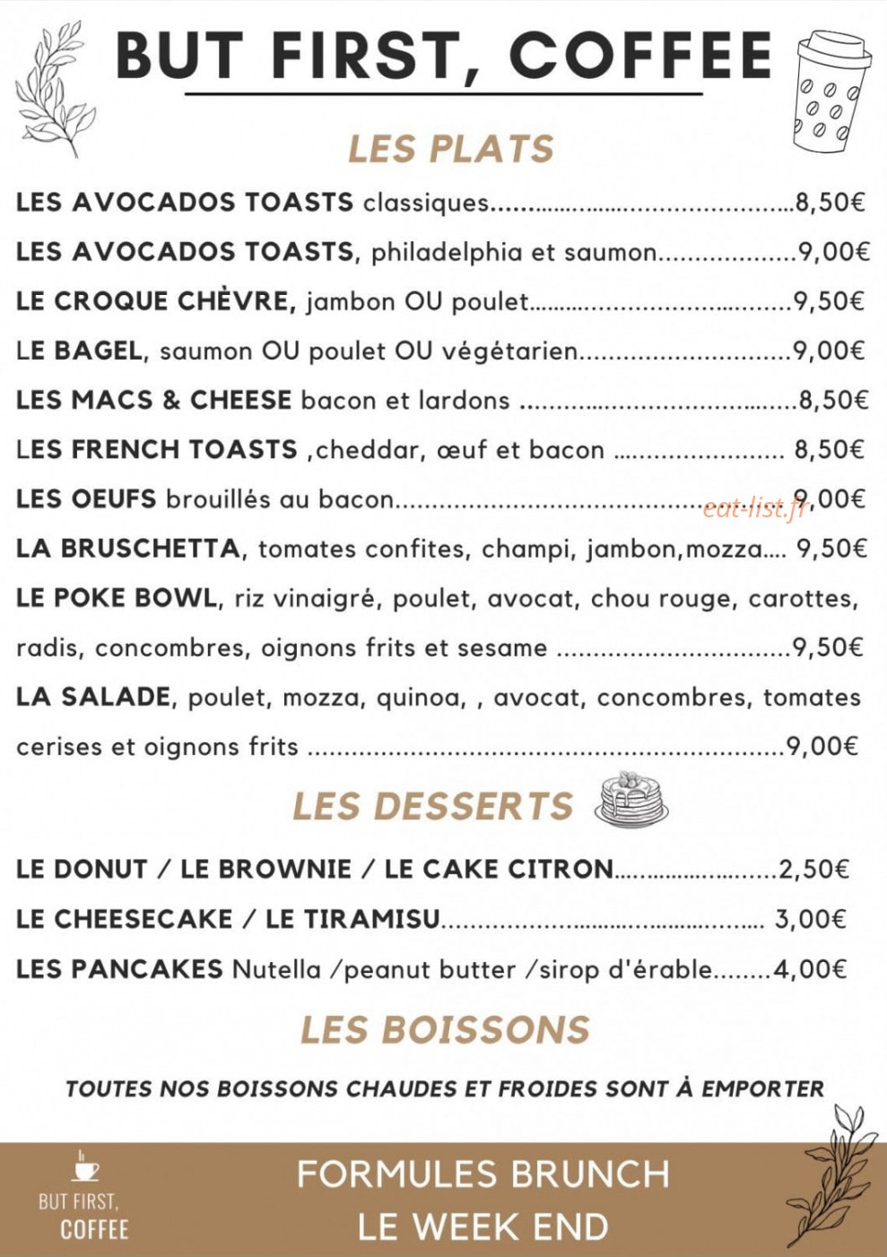 But First — carte page 1