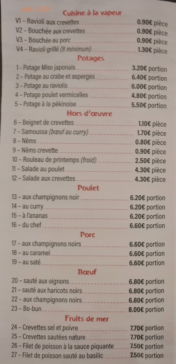 Délices Maison — carte page 2