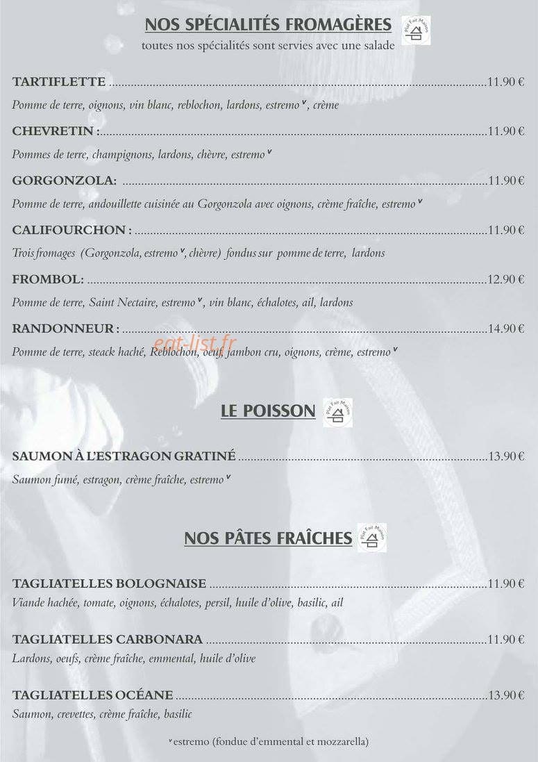 La Calèche — carte page 6