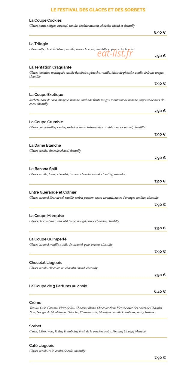 La Taverne — carte page 8