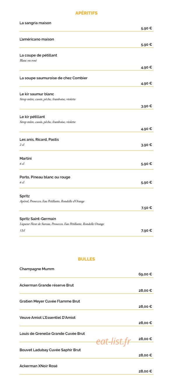 La Taverne — carte page 10