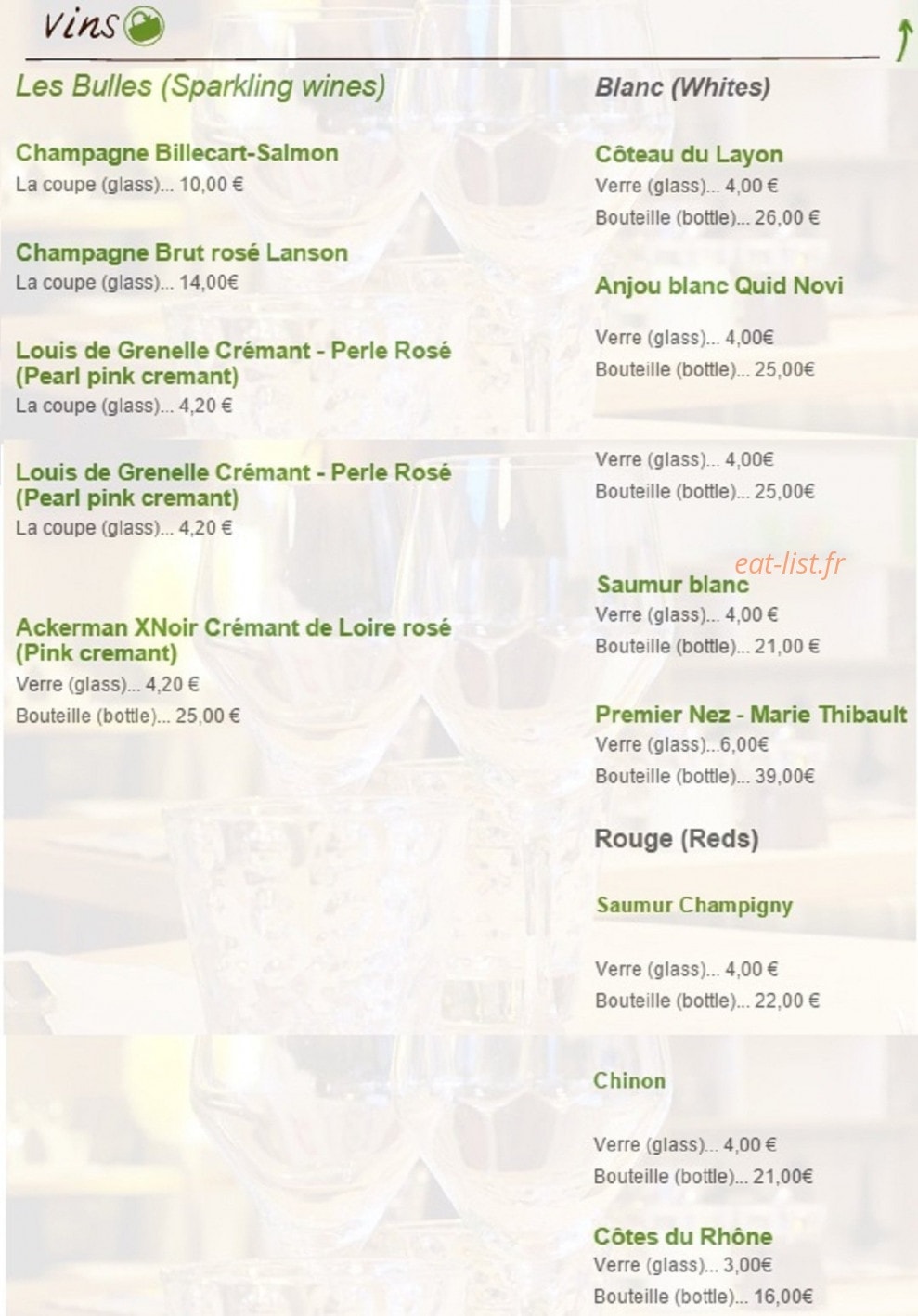 Le 7 Brasserie — carte page 11