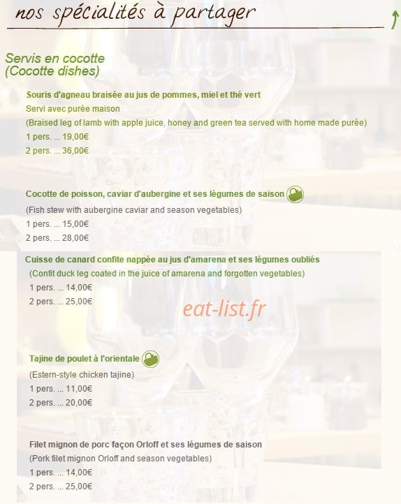 Le 7 Brasserie — carte page 5