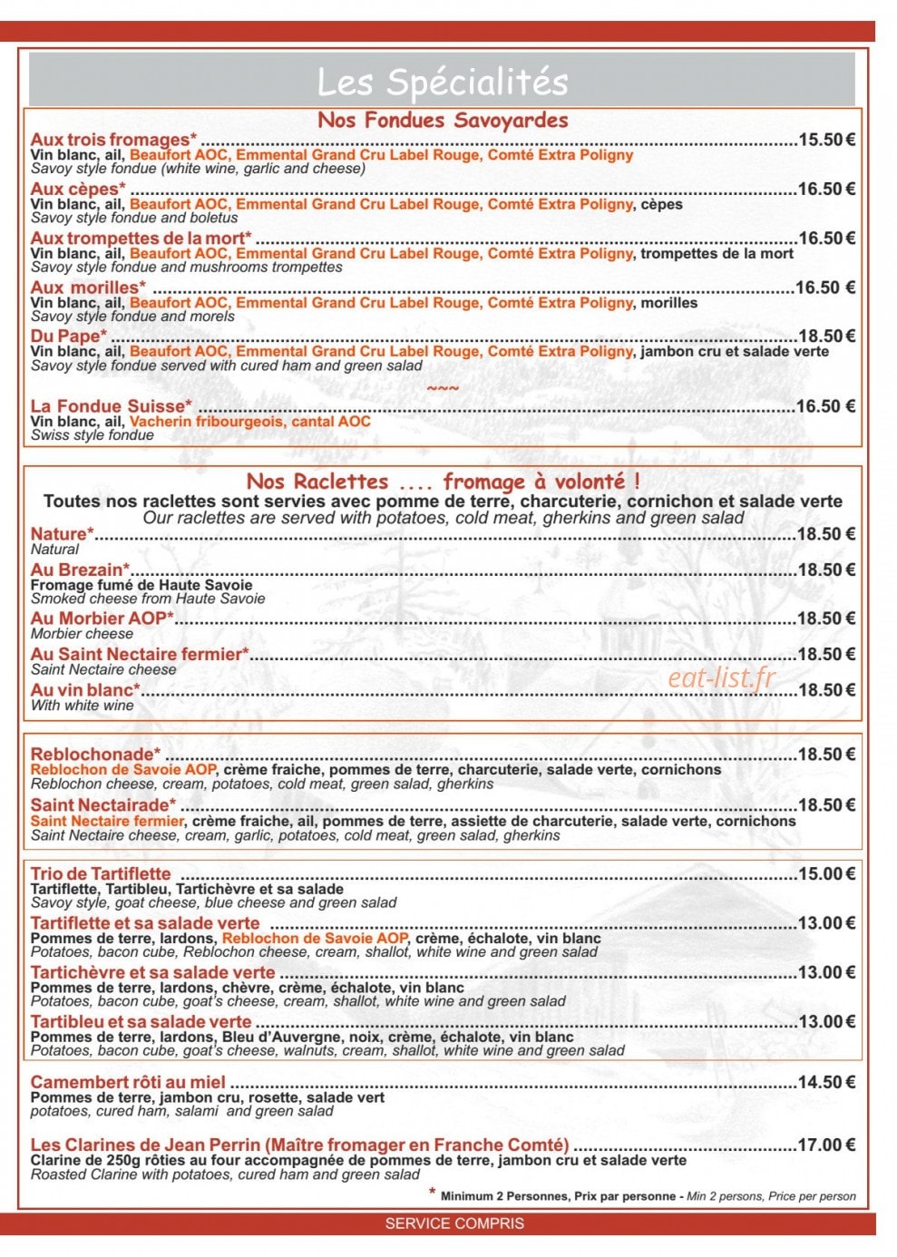 Le montagnole — carte page 2