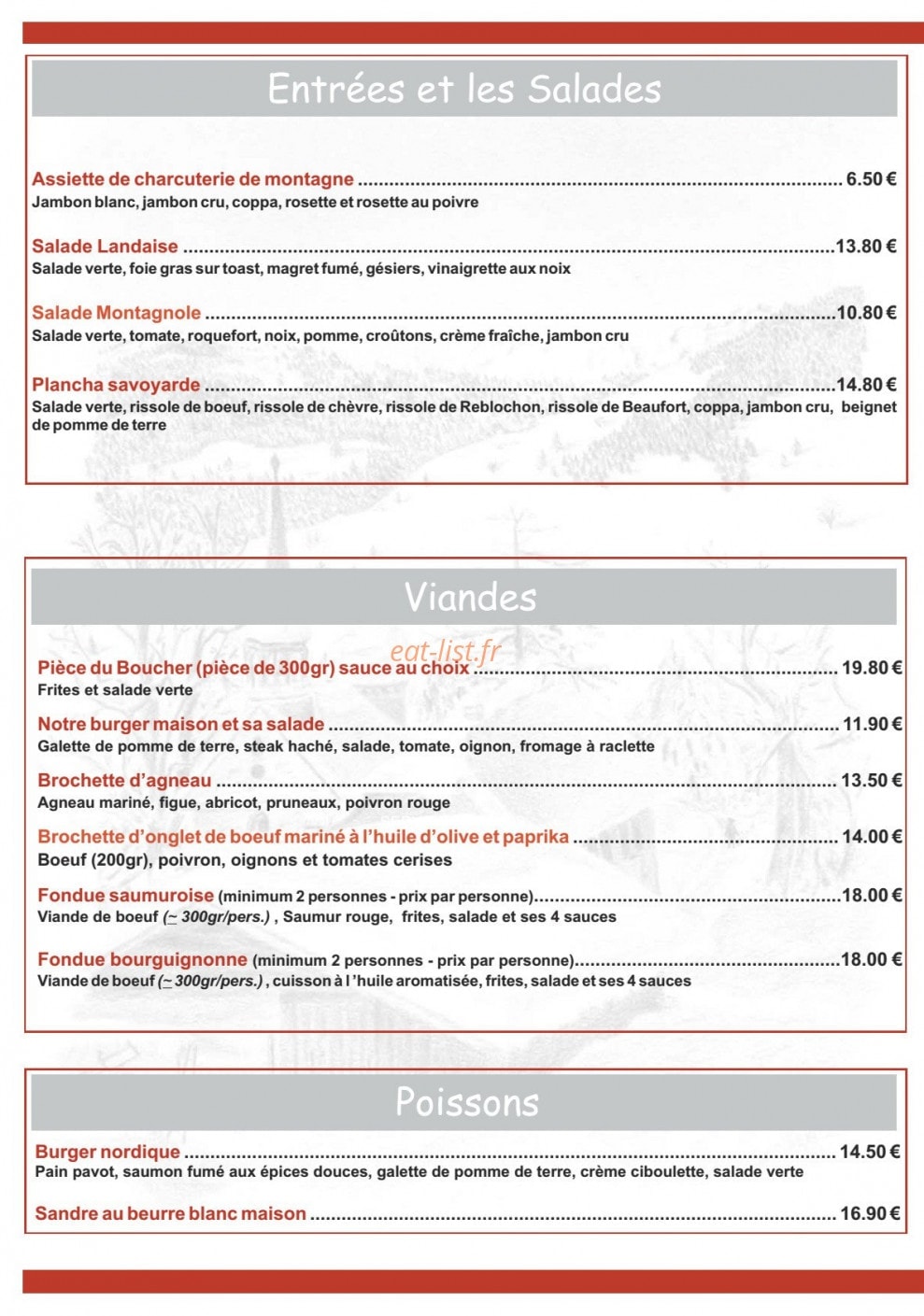 Le montagnole — carte page 1