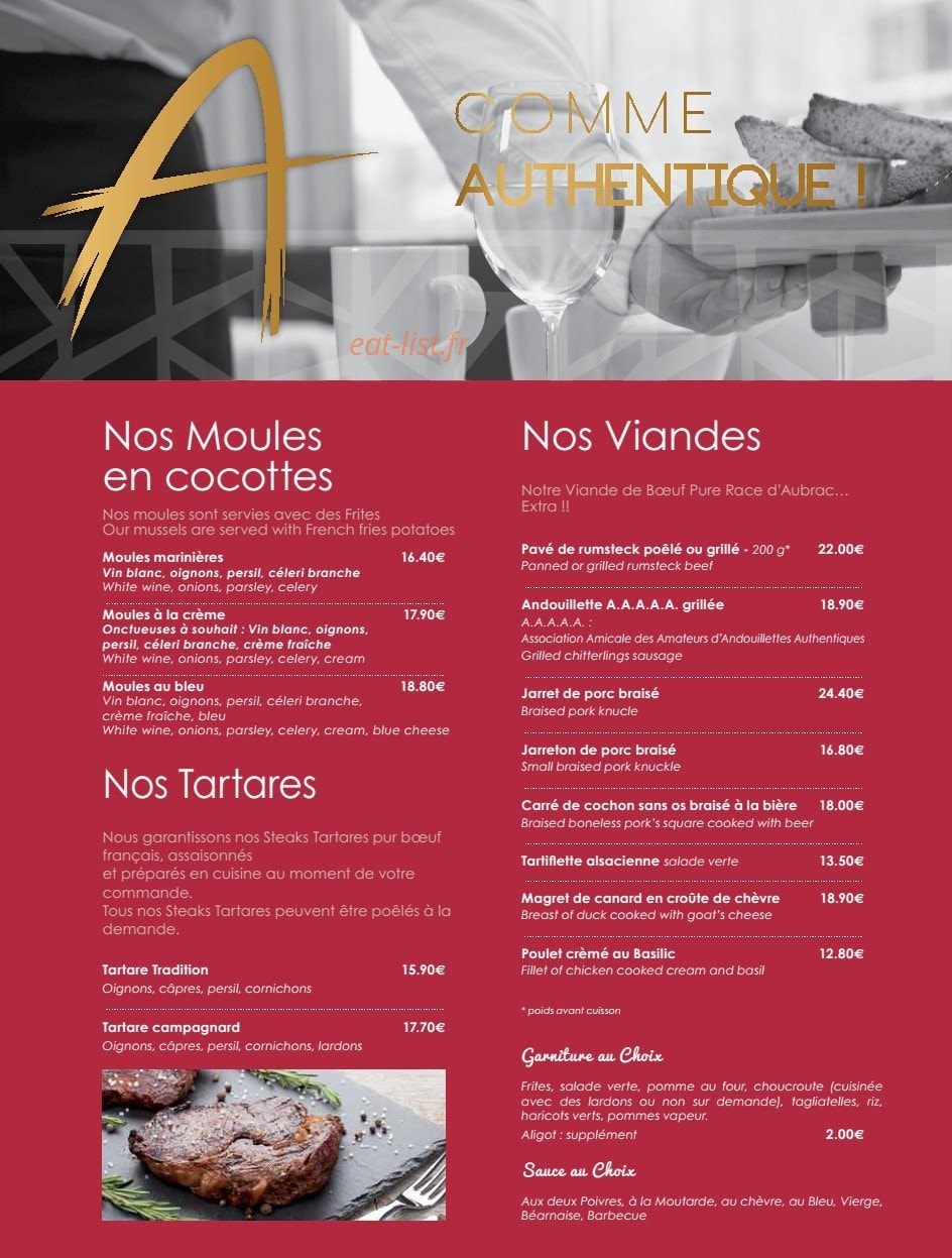 Les Relais d'Alsace — carte page 5