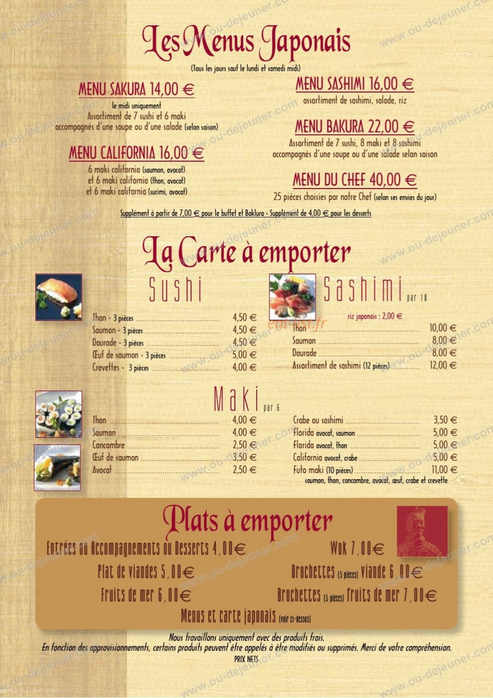 Les Relais d'Alsace — carte page 8