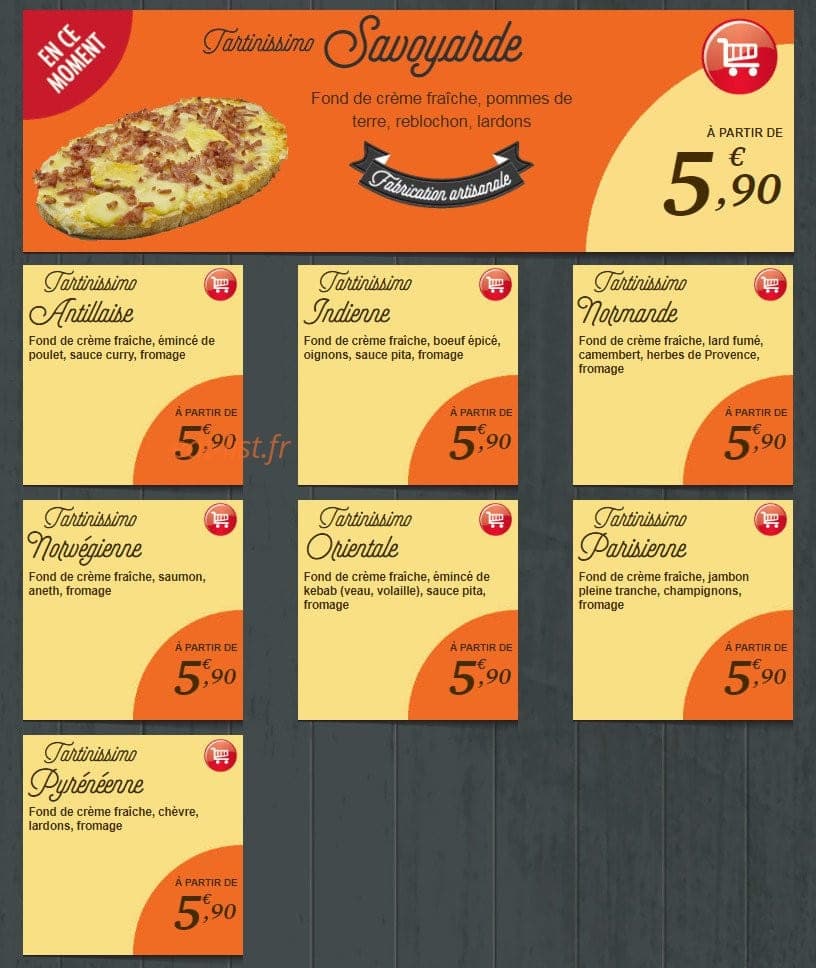 Pizza Tempo — carte page 6