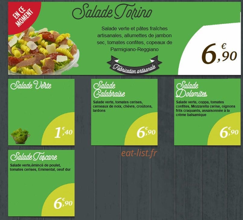 Pizza Tempo — carte page 4