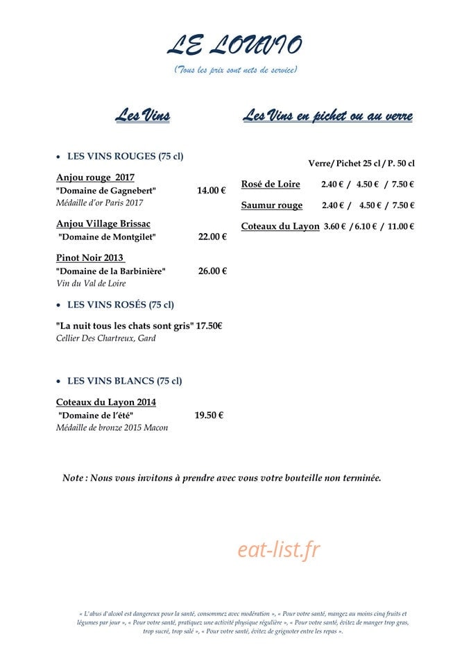Le louvio — carte page 5