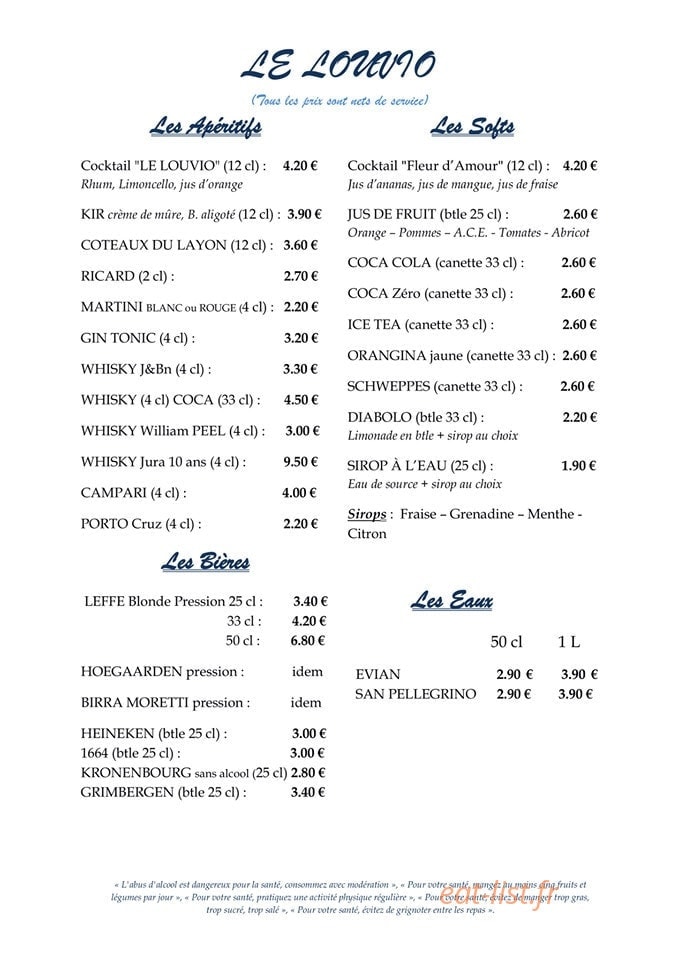 Le louvio — carte page 1