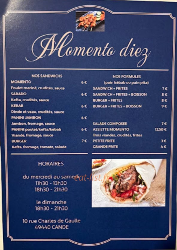 Momento diez — carte page 1