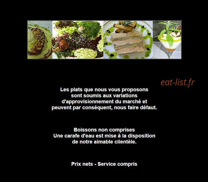 Auberge de la Diligence — carte page 1