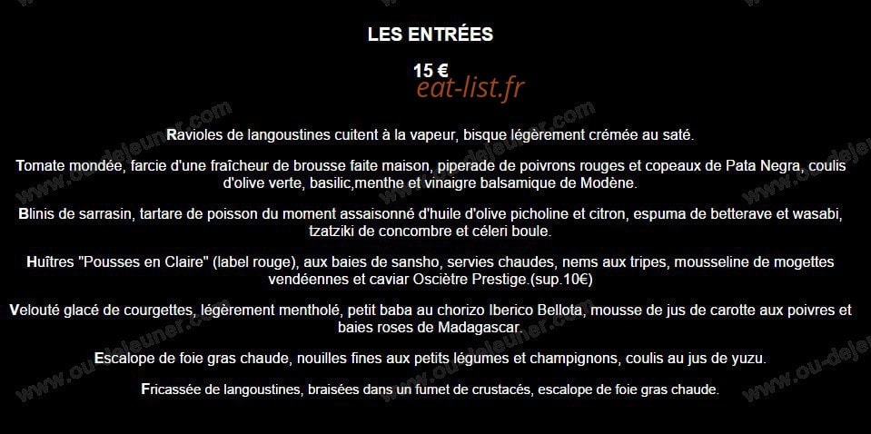 Auberge de la Diligence — carte page 2