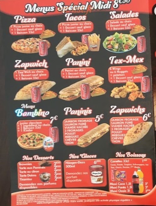 Presto pizza — carte page 4