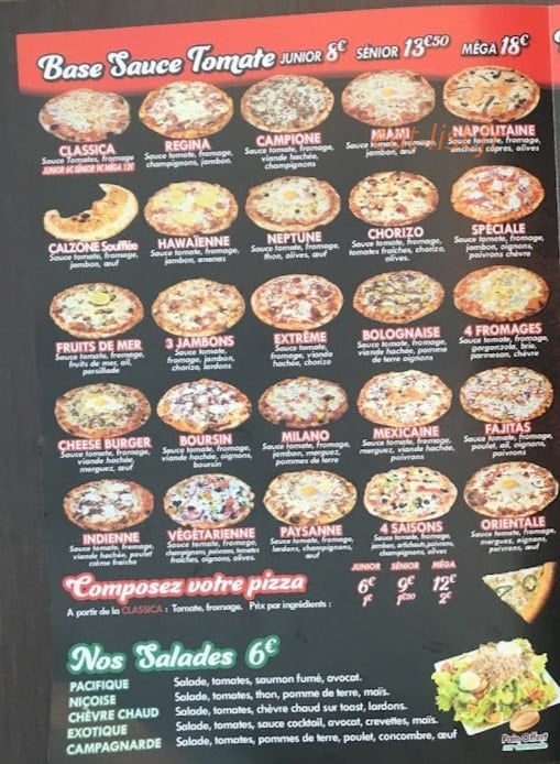 Presto pizza — carte page 2