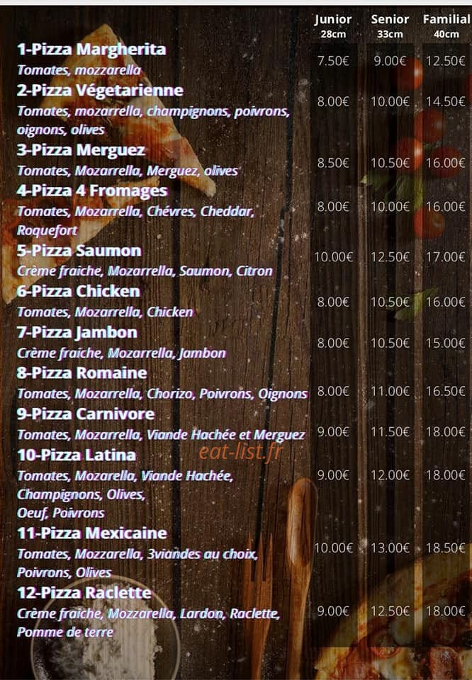 Montreuil Kebab — carte page 1