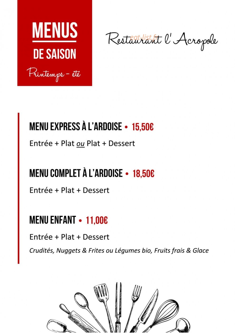 L’Acropole — carte page 1