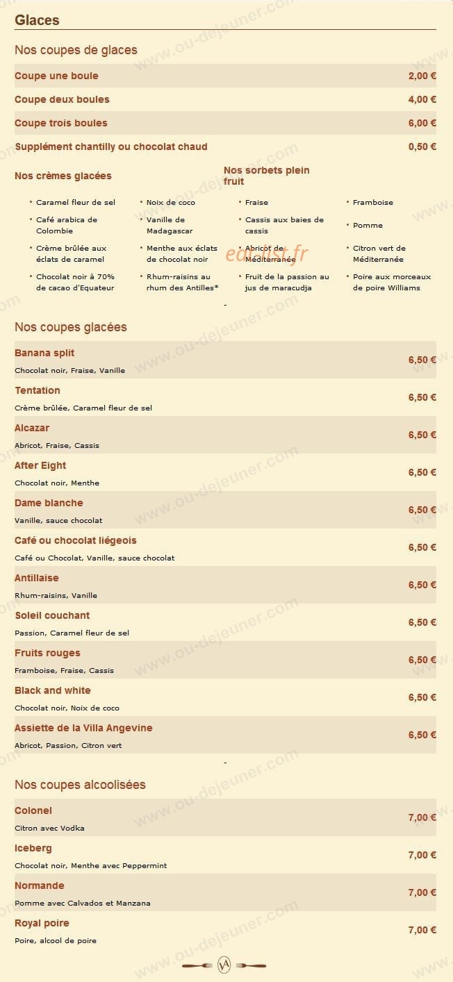 La Villa Angevine — carte page 10