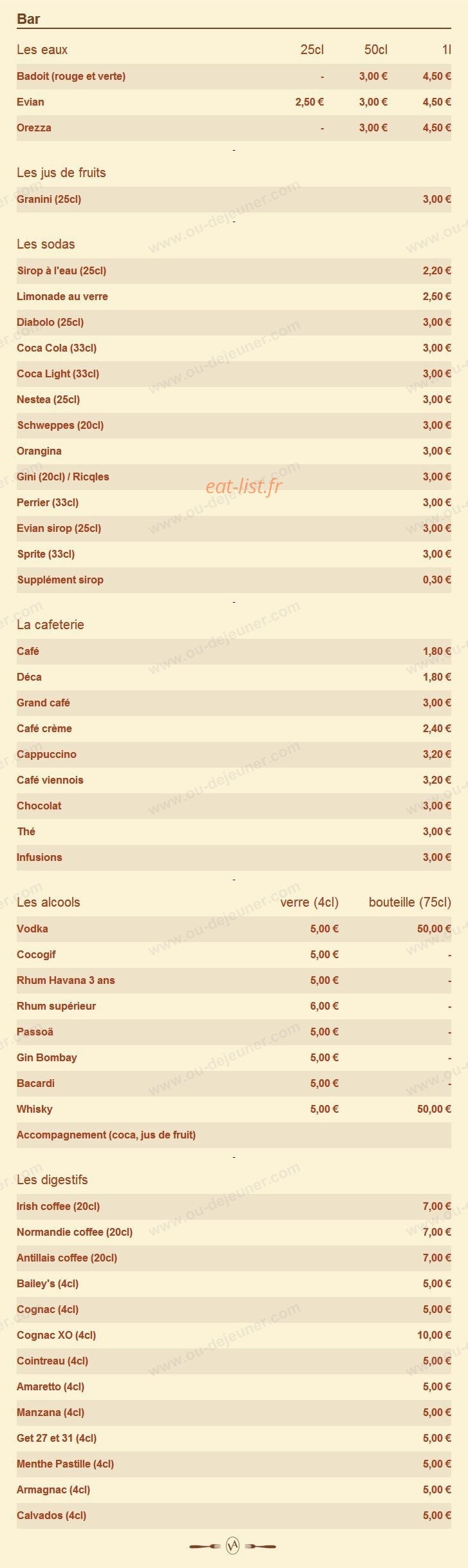 La Villa Angevine — carte page 2