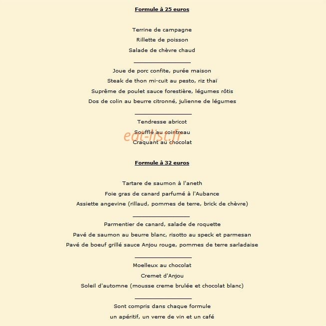 La Villa Angevine — carte page 12