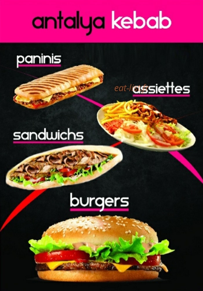 Antalya Kebab — carte page 1