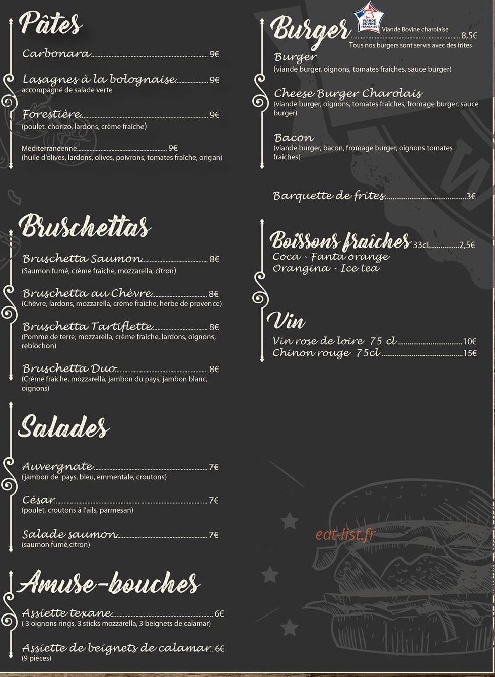 Chez Sam — carte page 3