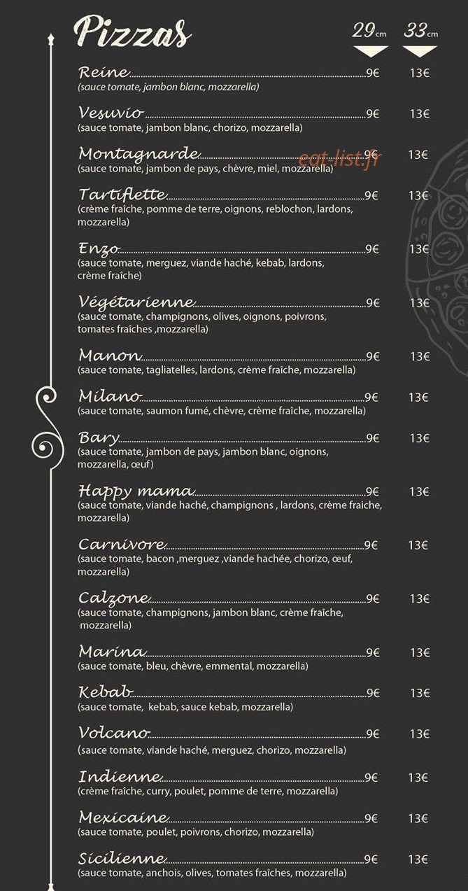 Chez Sam — carte page 4