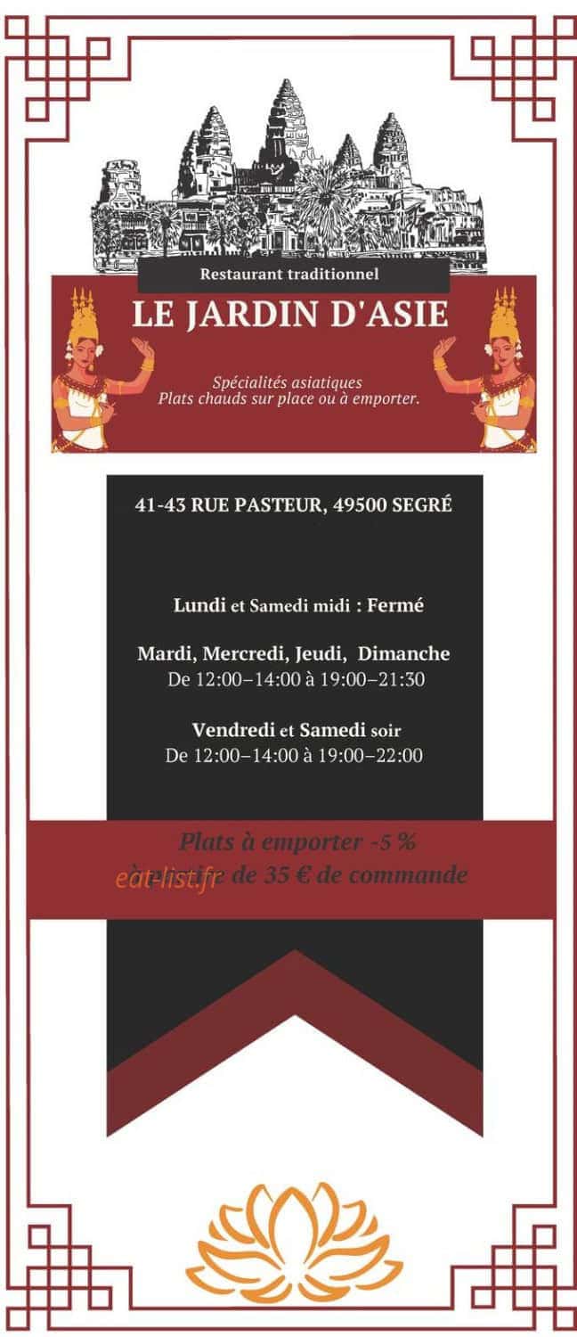 Jardin D'asie — carte page 1