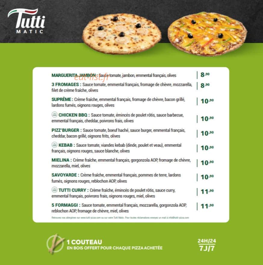 Tutti Matic — carte page 1