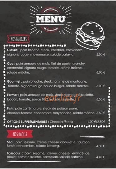 Le Comptoir à Pizza — carte page 2
