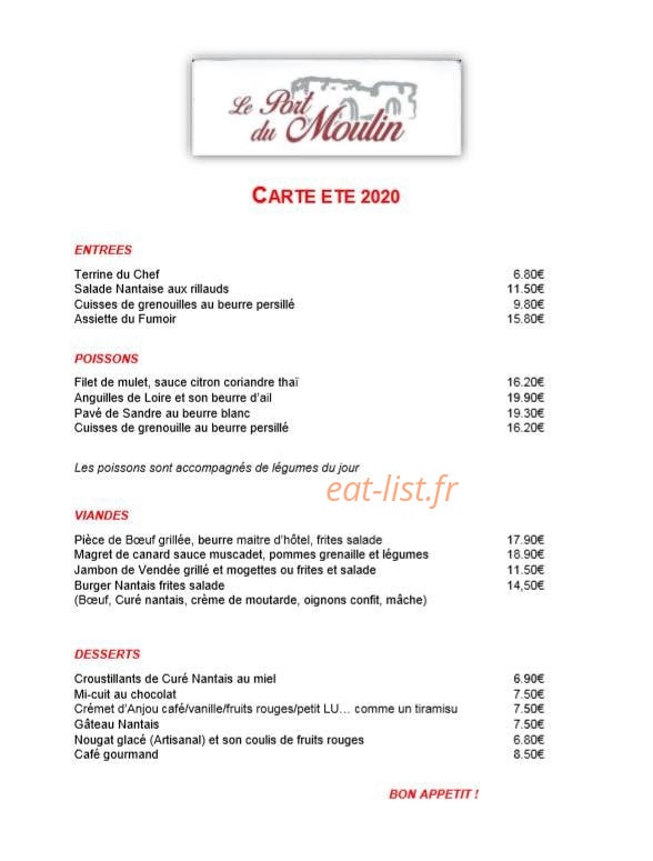 Le Port du Moulin — carte page 1
