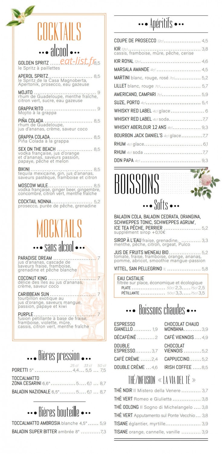 Villa Nonna — carte page 3