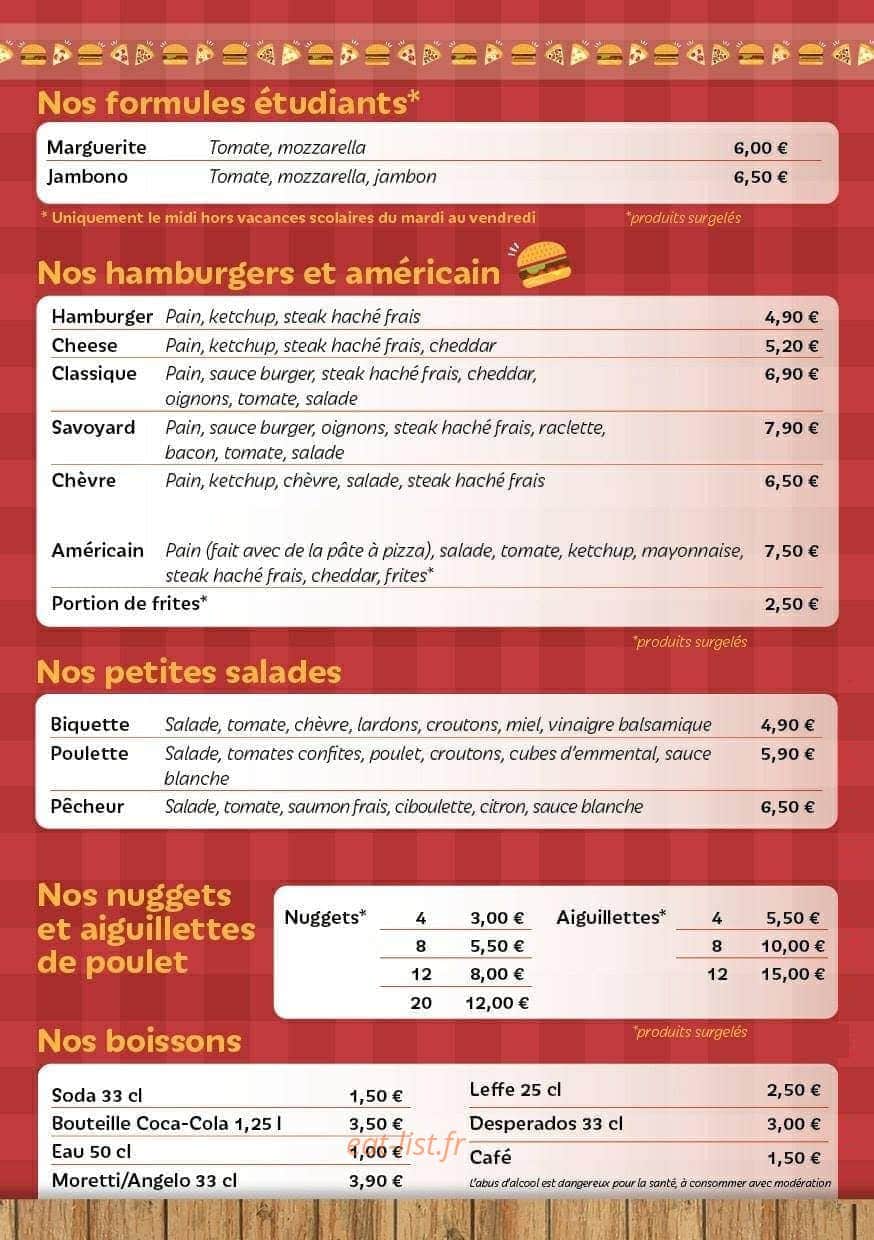 Chez Angelo — carte page 2