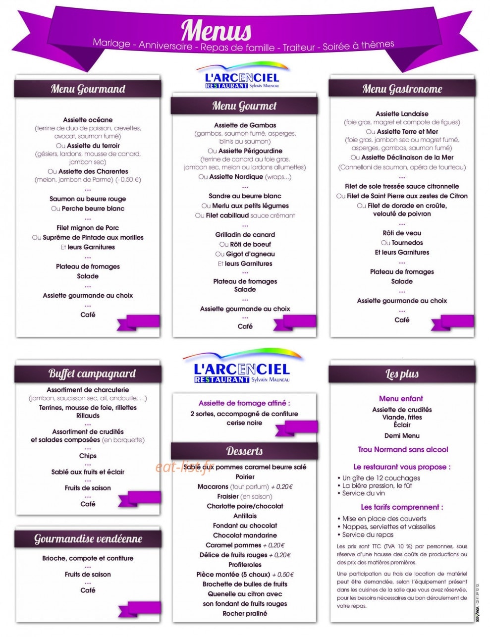 Arc en Ciel — carte page 1