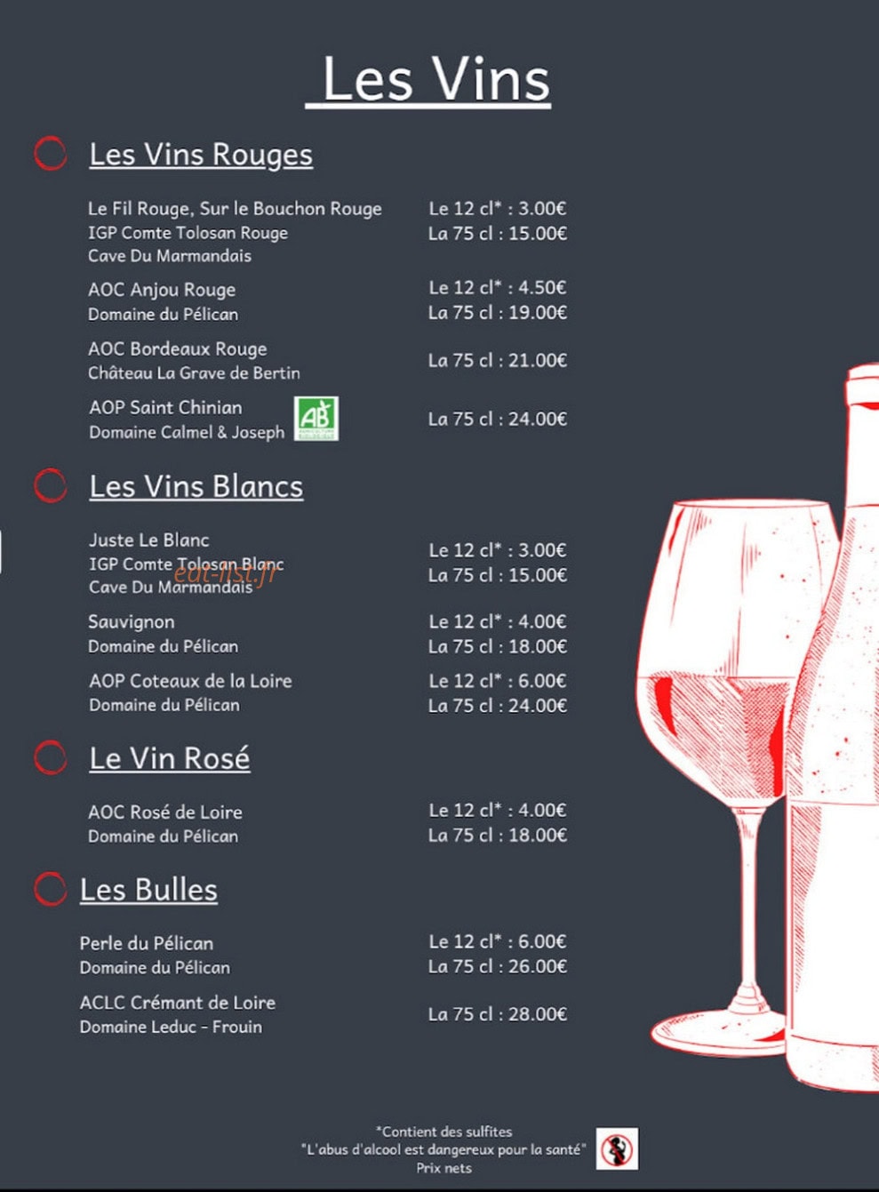 Bistrot Le Laurentais — carte page 2