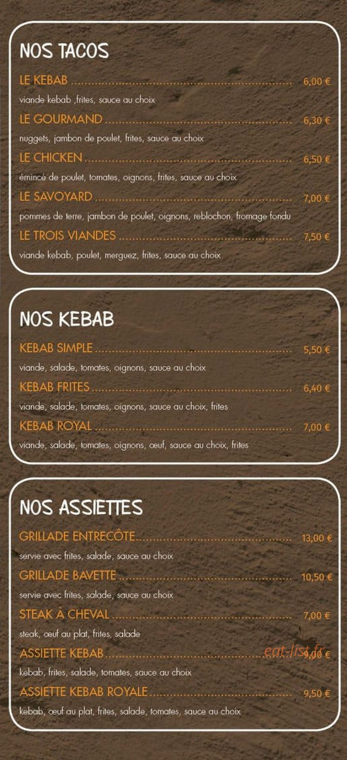 La Halte Gourmande — carte page 4