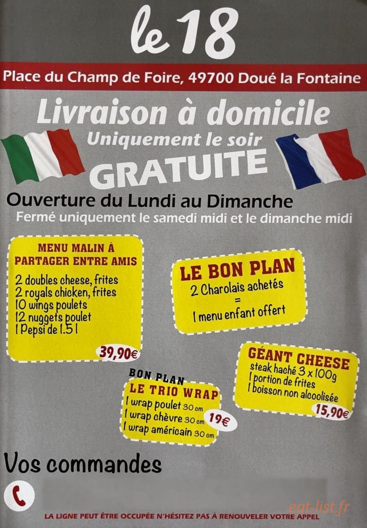 Le 18 — carte page 1