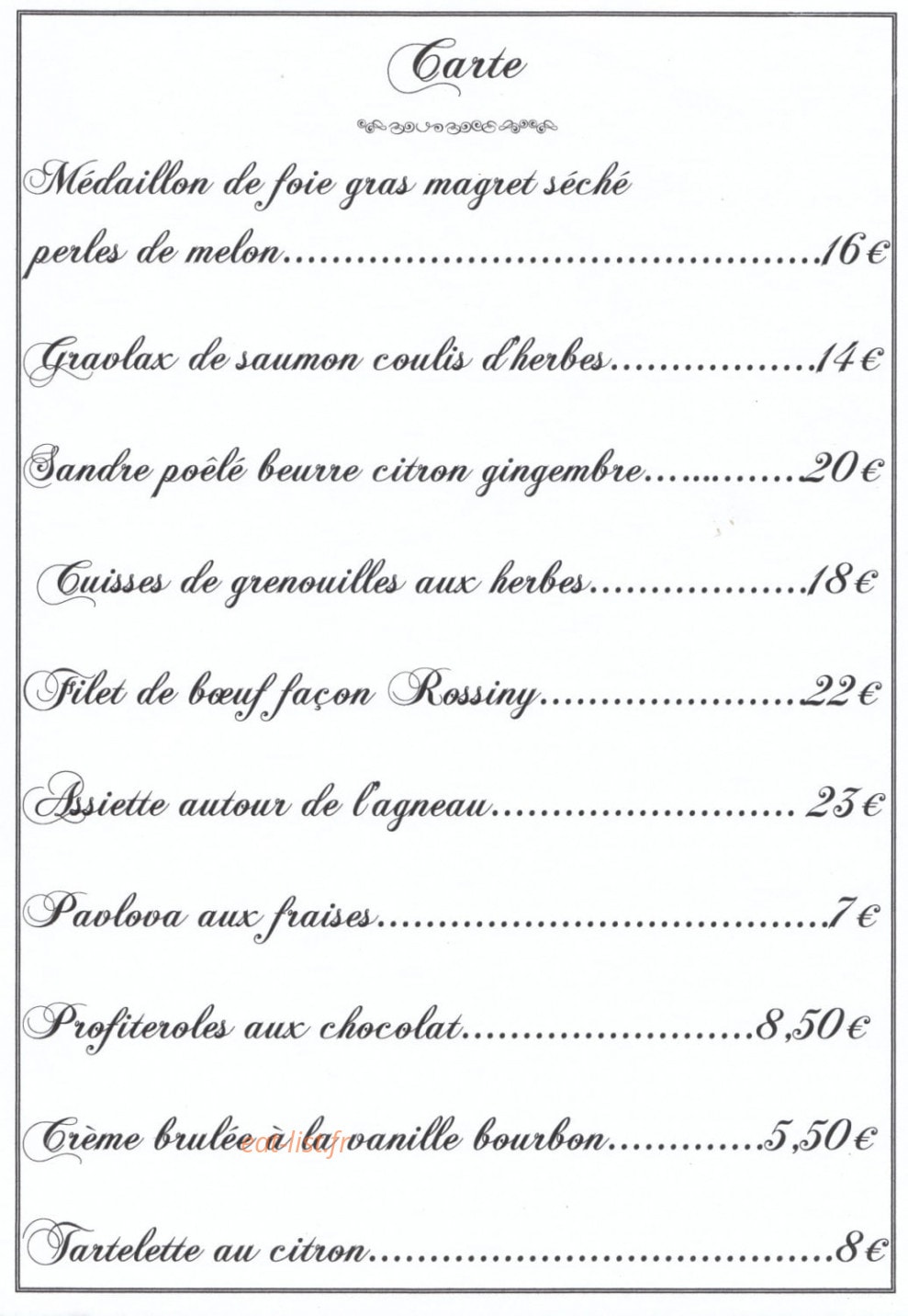 Le Dagobert — carte page 1