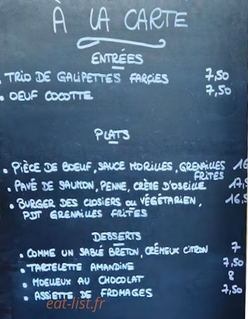 La table des Closiers — carte page 2