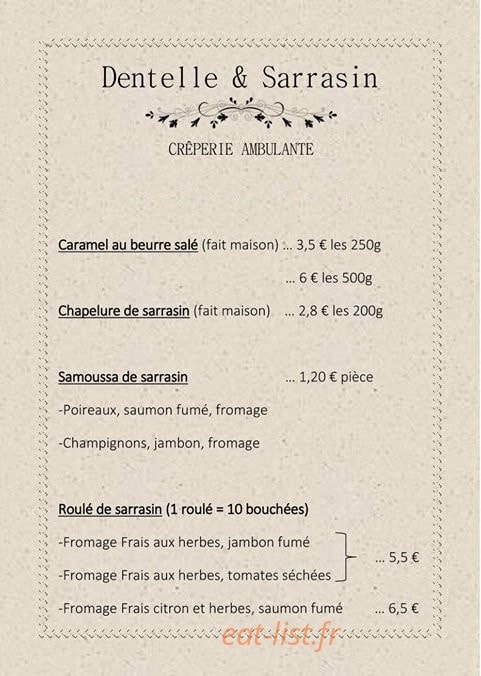 Dentelle & sarrasin — carte page 2