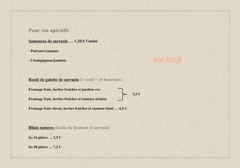 Dentelle & sarrasin — carte page 4
