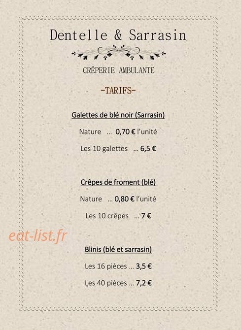 Dentelle & sarrasin — carte page 1