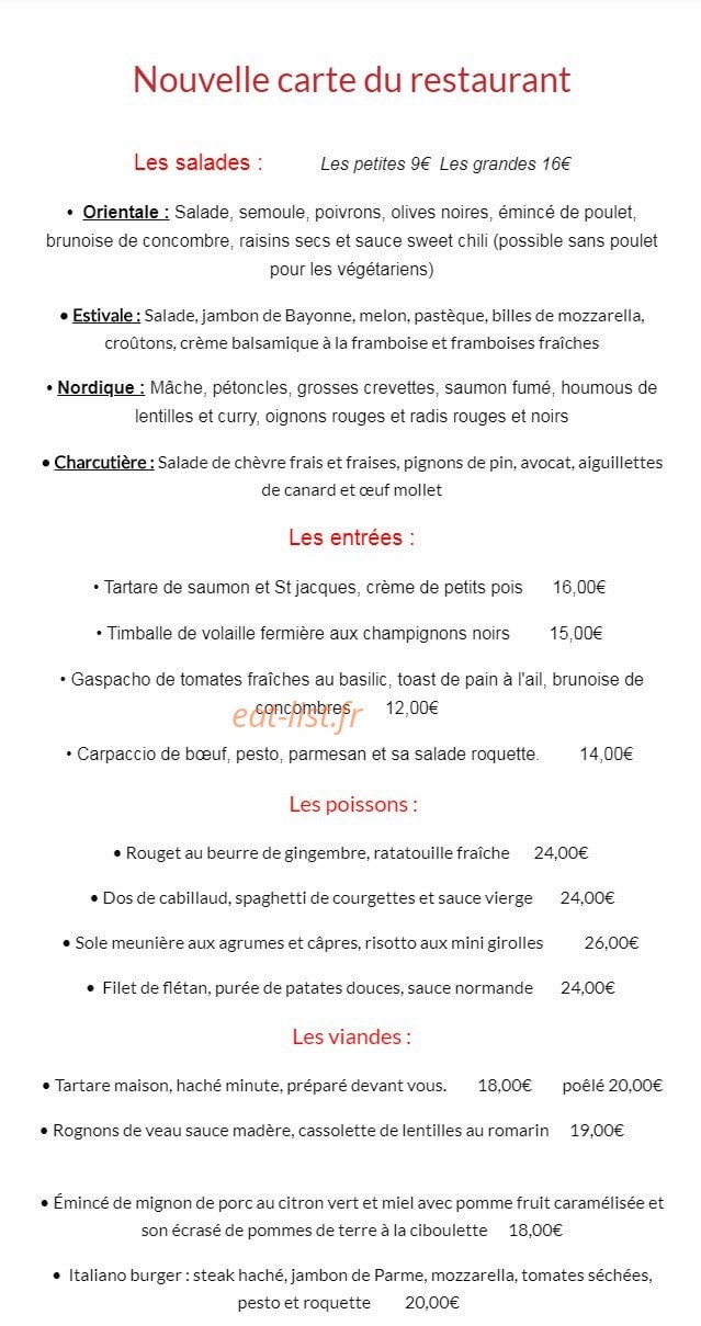 Les Bateliers — carte page 1