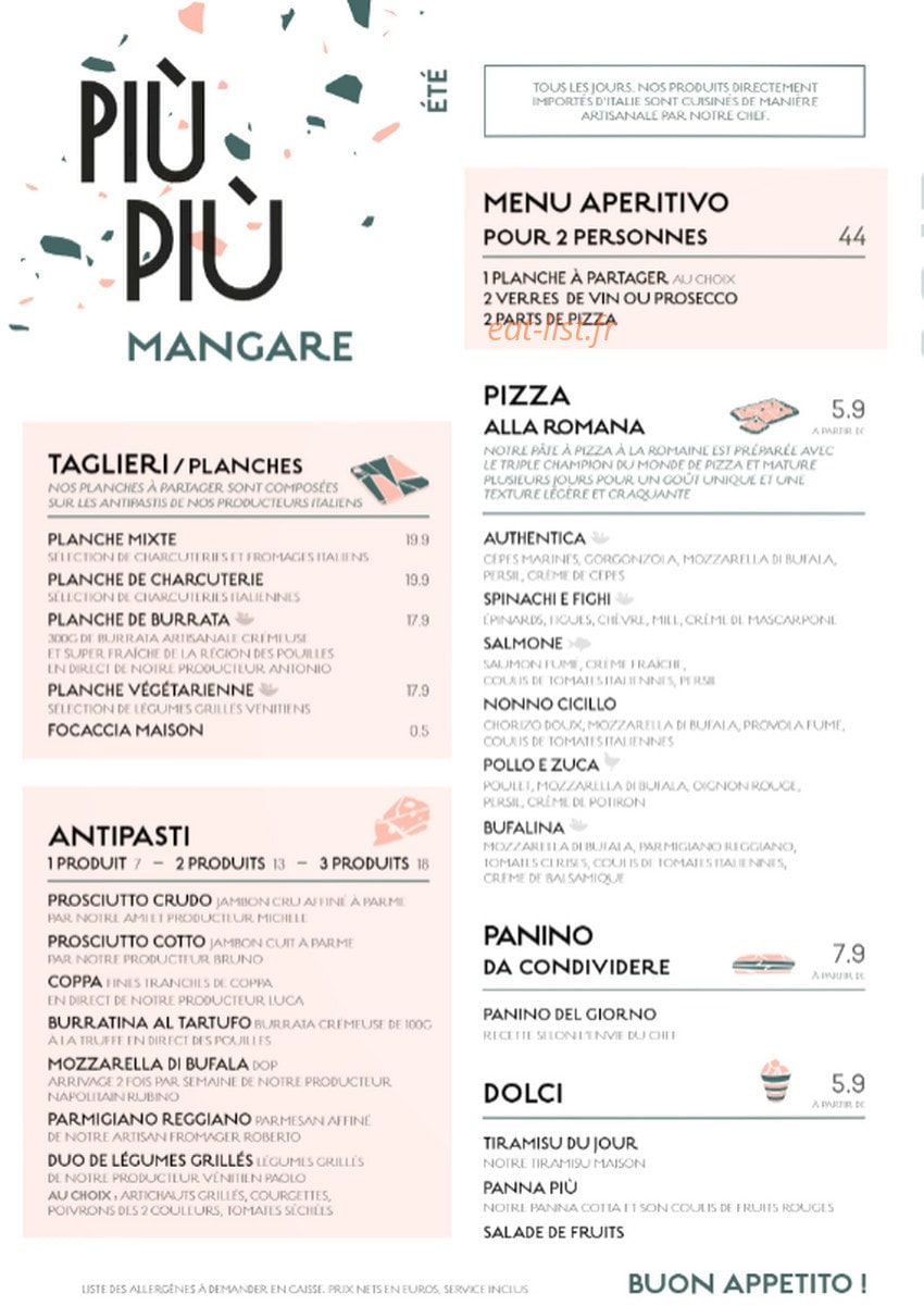 Più Più — carte page 1