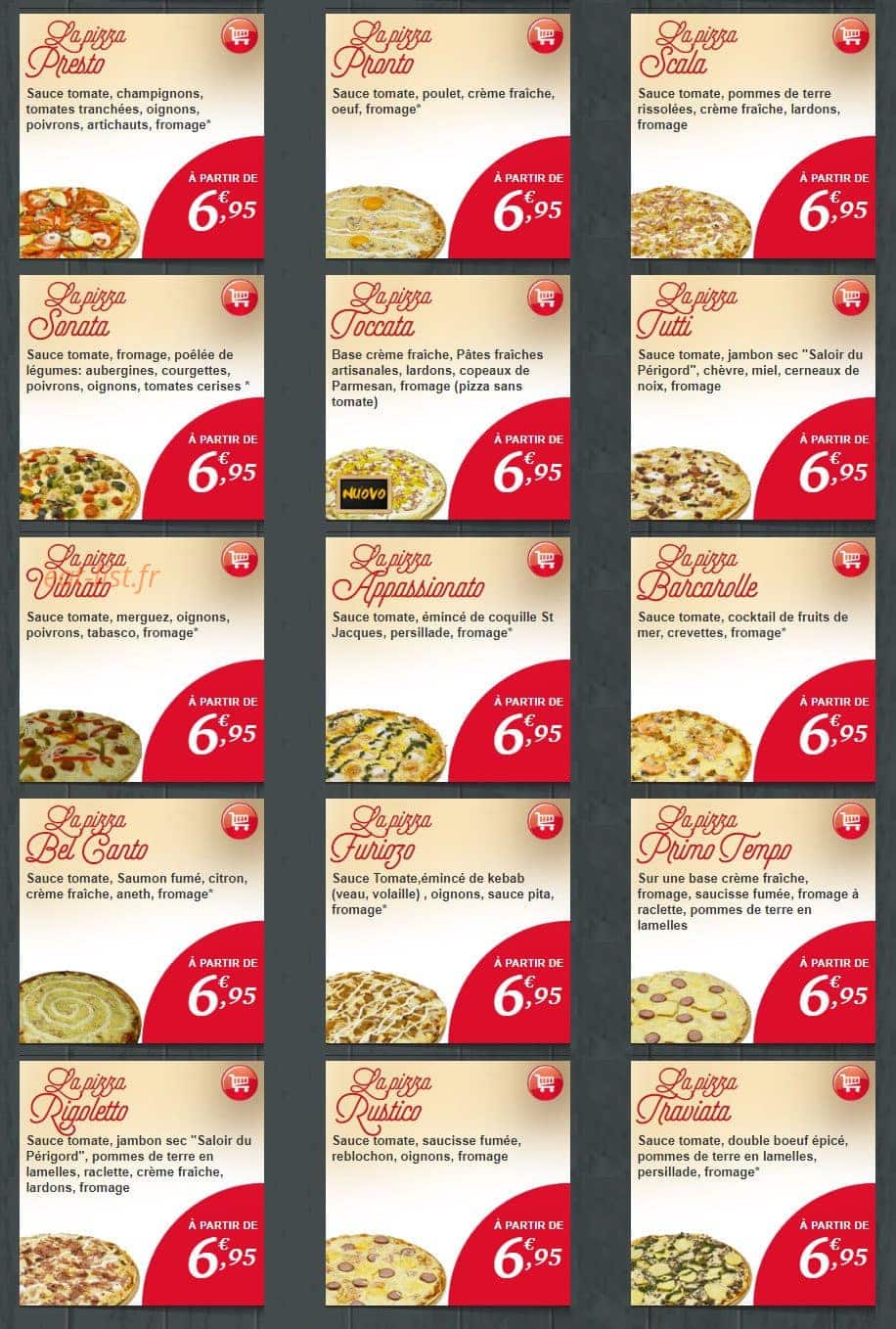 Pizza Tempo — carte page 3