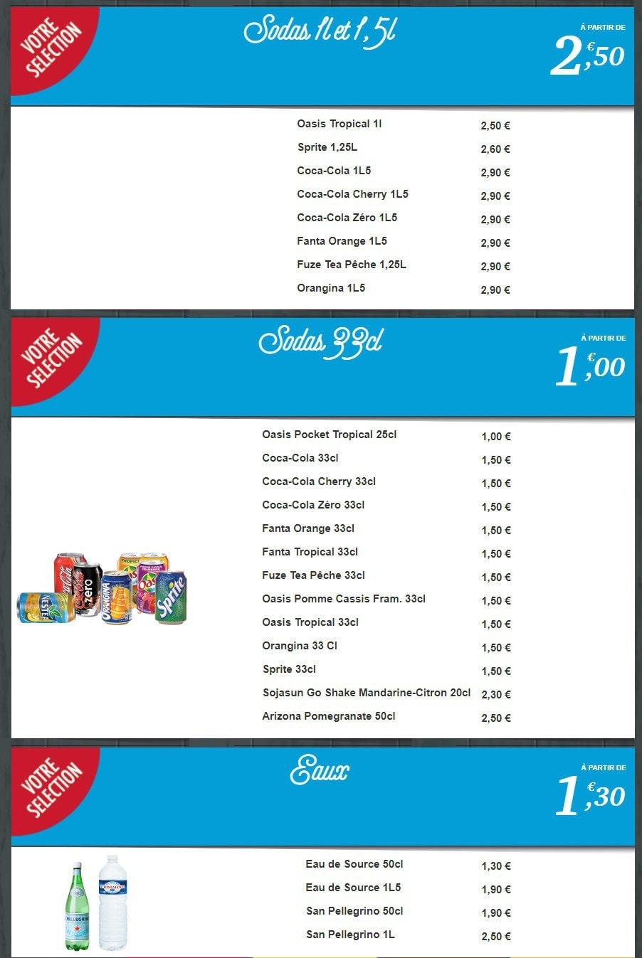Pizza Tempo — carte page 9