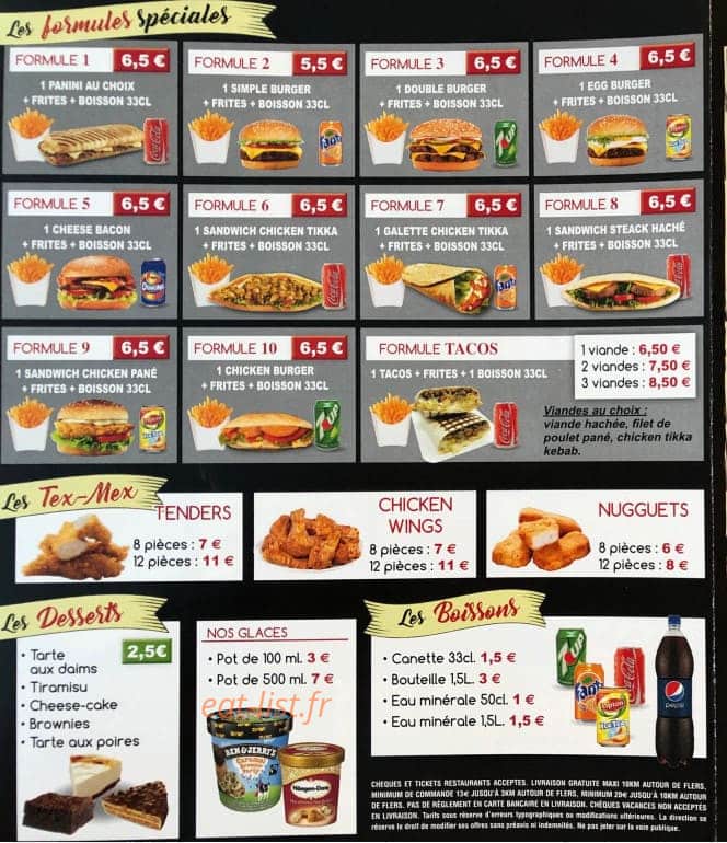 Docteur pizza — carte page 3